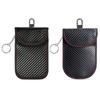 Protector Bag for Car for Key Fob Leather Car for Key Signal Blocking Pouch for Case for Car Security Anti-Theft Black R