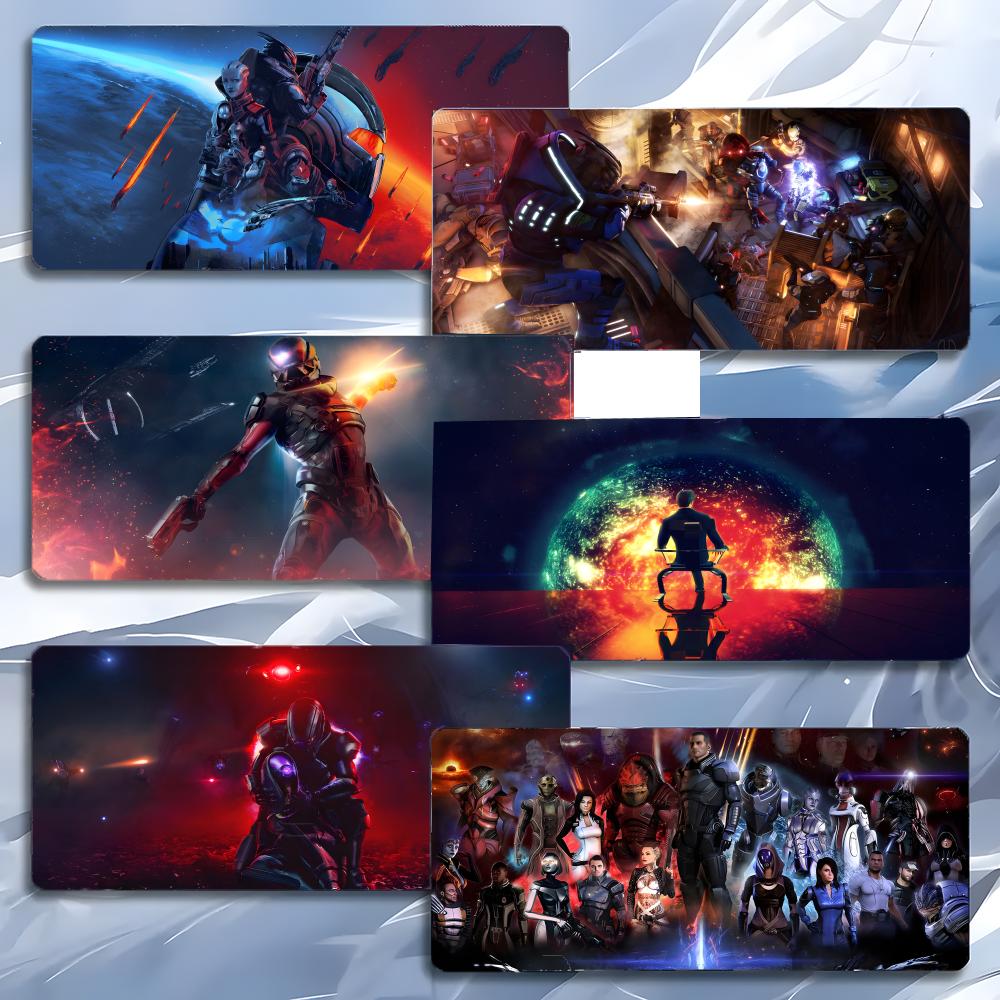 Game Scifi Mmass Effect Mouse Pad Mousepad Large Gaming Lockedge Thickened Pc Table Desk Mat