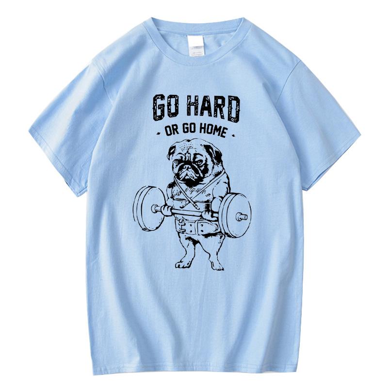 100 Cotton Casual Pug Life Mens T Shirts Fashion Go Home Or Go Hard Men Tshirt Tops Men Loose Male Tshirt Casual Summer