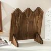 Wooden Flame Shape Necklace Display Board Jewelry Necklace Display Stand  Photographic Prop