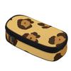 Pen Case Portable Strong Polyester Fabric Smooth Zipper with Spacious Main Pocket Mesh Layer and Pen Slot Divider for Boys Girls