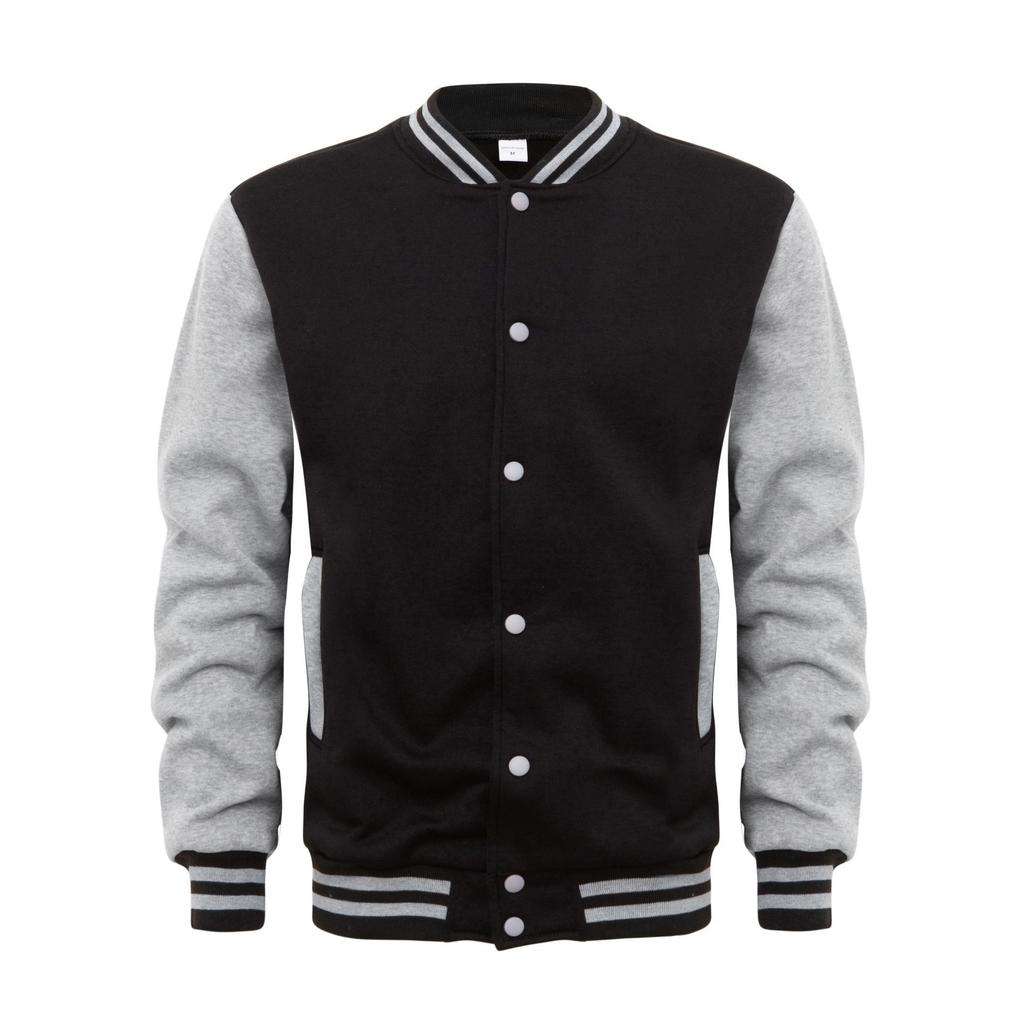 Winter Men's Hoodie with Fleece Cardigan Jacket, Button Zipper Baseball Jacket, Casual Men's Jacket