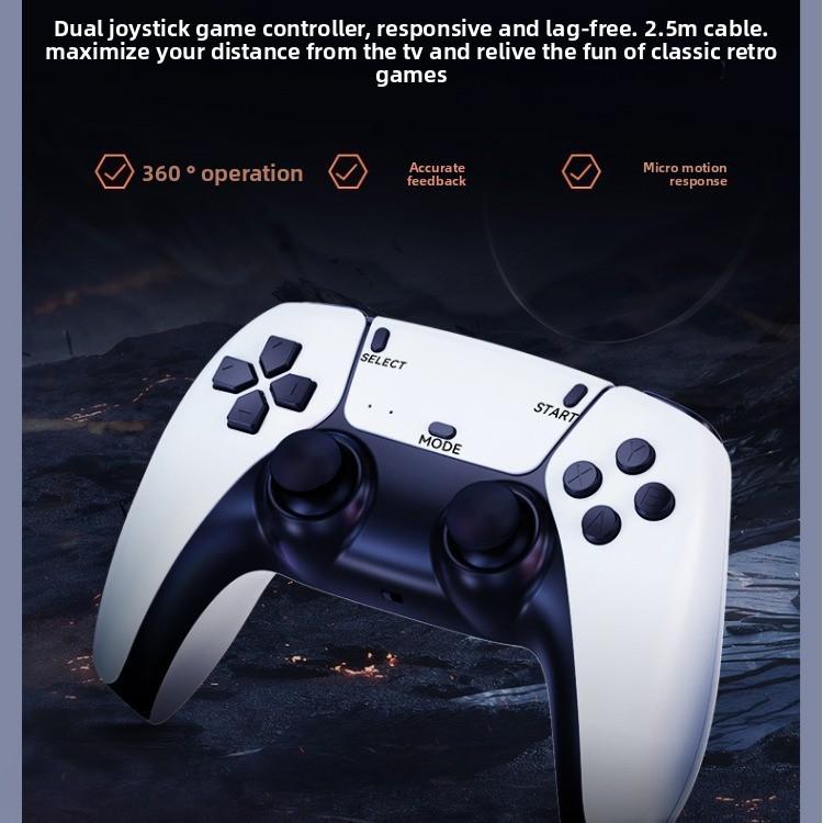 M8Pro Retro Game Console, 2.4G Wireless Dual Controllers HDMI TV Video Game Stick