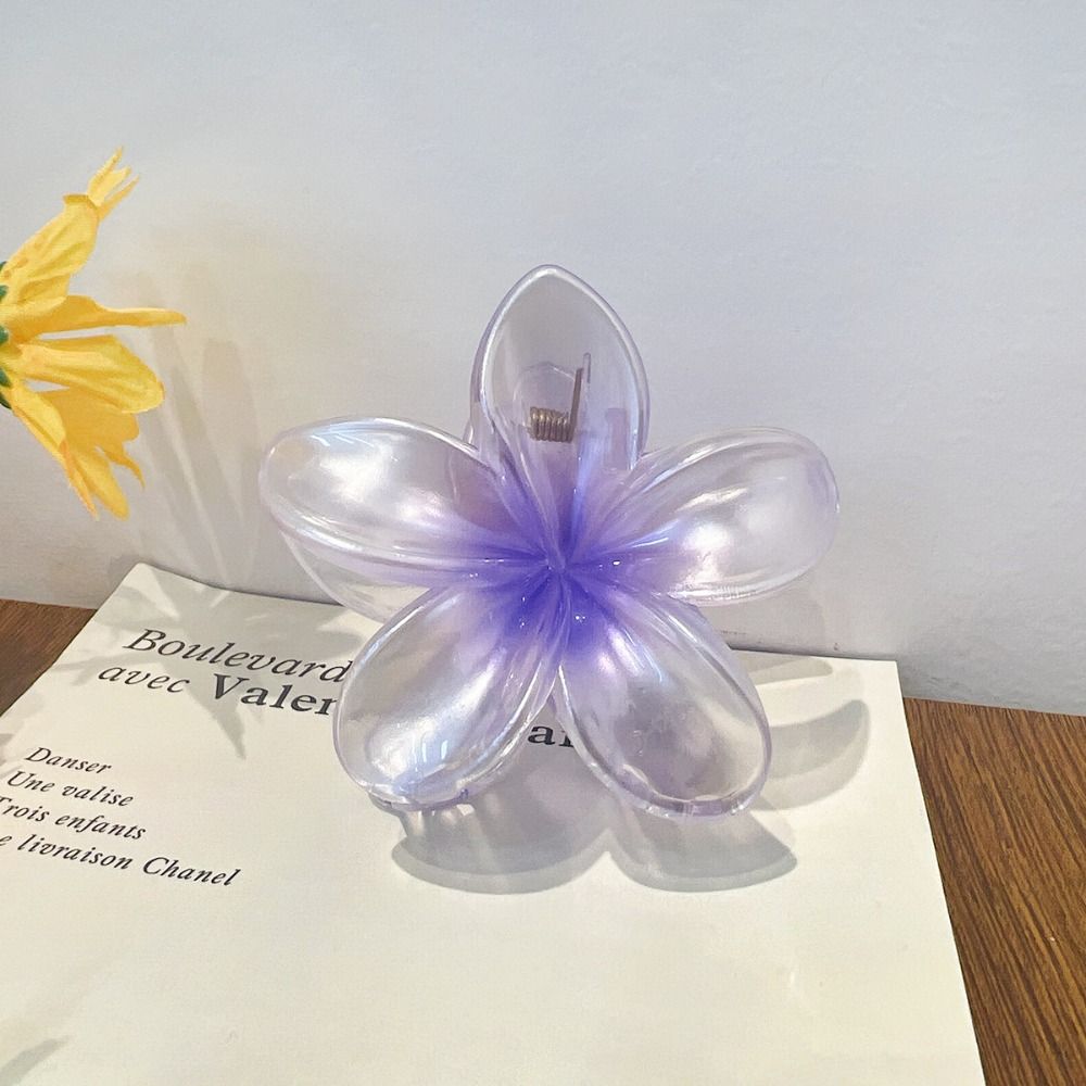 Plumeria Flower Shape Hairpins Bohemian Styling Hair Clip Colorful Hair Claw  Girls