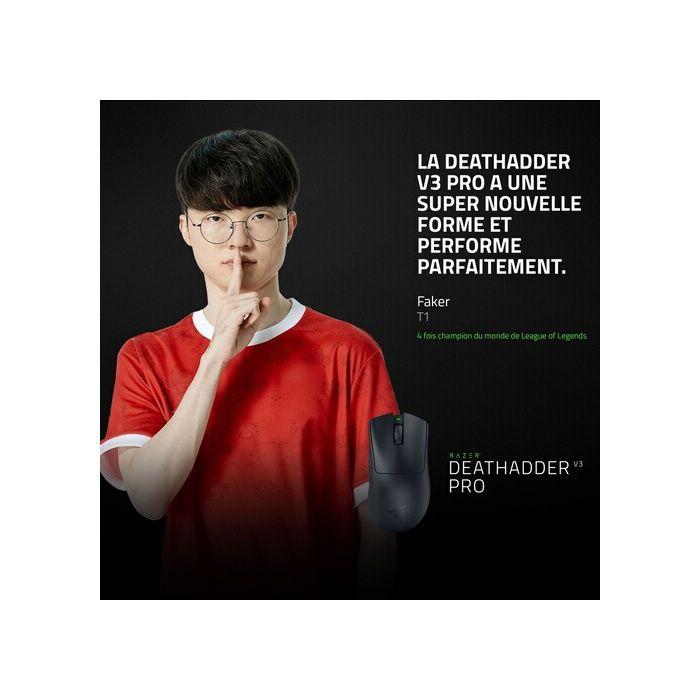 Мышь - Razer - Deathadder v3 Pro - Черная - 30000 dpi - 5 программируемых кнопок