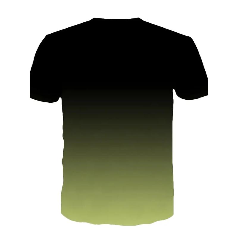 Новая летняя мужская модная футболка Personality King Printed Men's T-shirt Top