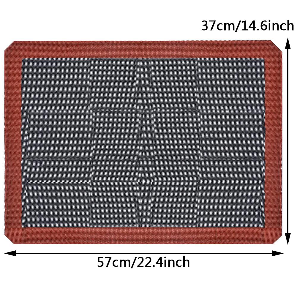 Жаропрочная антипригарная сетка для духовки, дышащая, из стекловолокна и силикона, многоразовый лист, форма для выпечки, коврик для выпечки