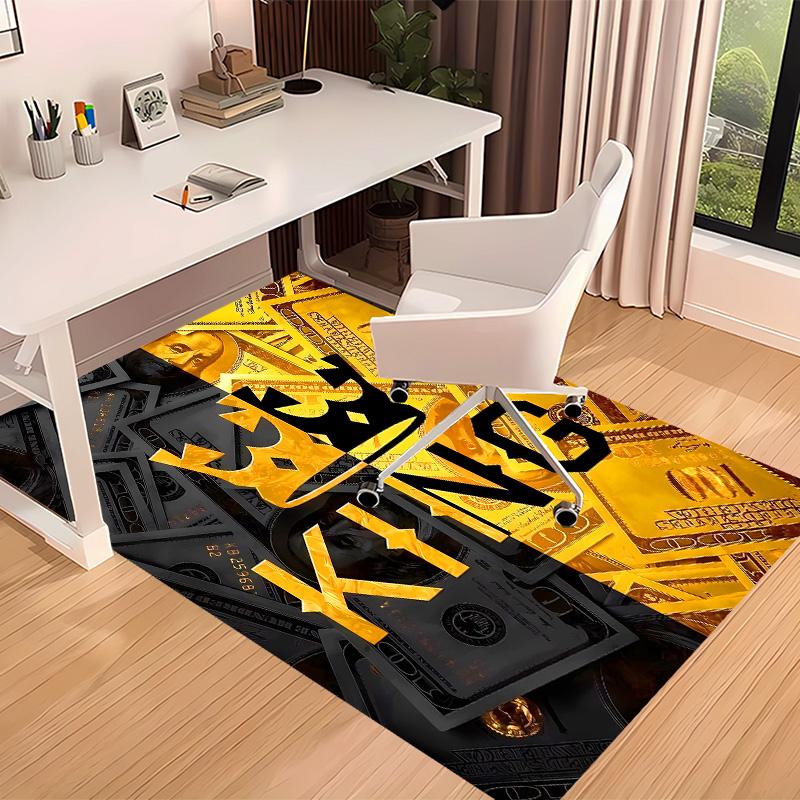 Dollar Printed Absorbent Washable Carpet, Non-Slip Bathroom Mats, Kitchen Rugs, Yoga Mat,Living Room Entrance, Camping Picnic Rugs