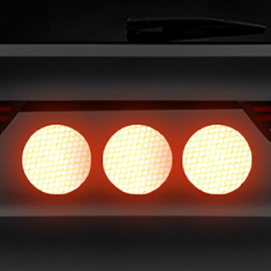 10 шт. Светоотражающие наклейки, устойчивые к выцветанию и царапинам, пластиковые, круглой формы, светоотражающая наклейка для велосипеда