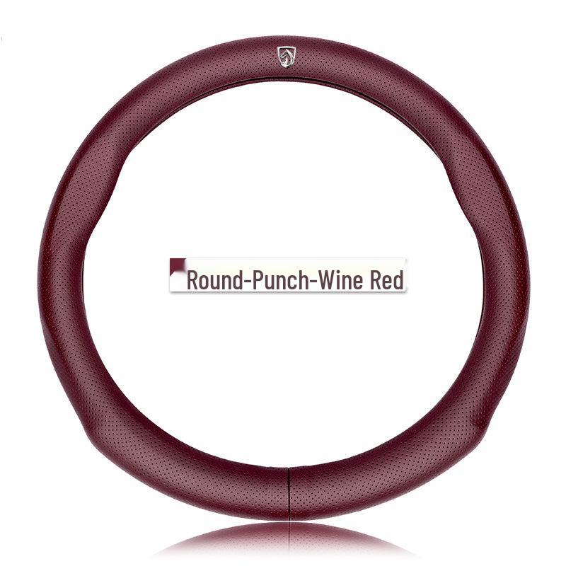 Genuine Leather Steering Wheel Cover for Baojun 730, 510, 530, 310W, 360, 560, 630