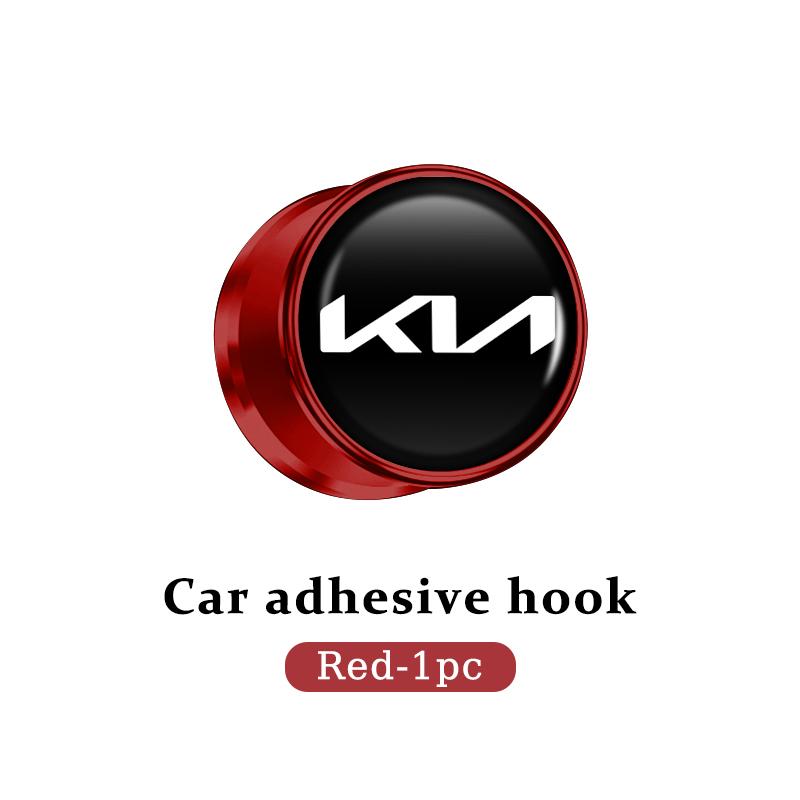 For KIA Car Hooks Small Hanger Self Adhesive Sticky Storage Auto Accessories Ceed Sportage Rio K5 K2 Optima Cerato Venga Sedona
