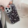 Ins фиолетовый бабочка цветочный аппликация яблоко 15pro max чехол для мобильного телефона iphone16 Эпоксидный 17 жесткий 14 huawei