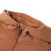 Children's Half-zip Hoodie Anthracite and Cognac 92/104/116/128/140
