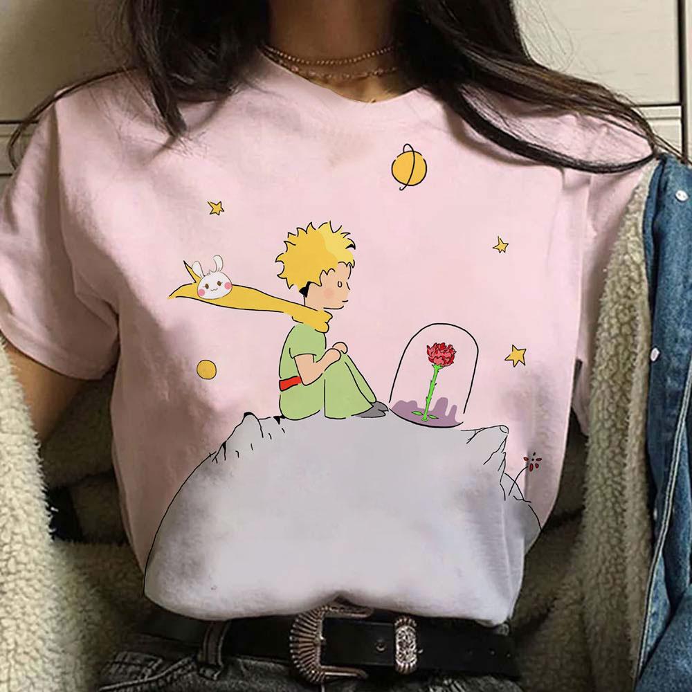 Футболка с коротким рукавом и принтом из мультфильмов, летняя, дышащая, женская, новая, повседневная, с круглым вырезом