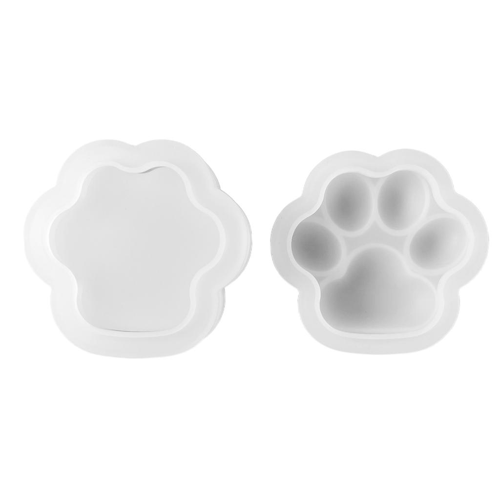 Мини Кошачья Лапка Коробка для Хранения Силиконовая Форма для Изготовления Ювелирных Изделий Шкатулка для Ювелирных Изделий Смоляные Формы Ручная Работа Ремесла Домашний Декор Украшение