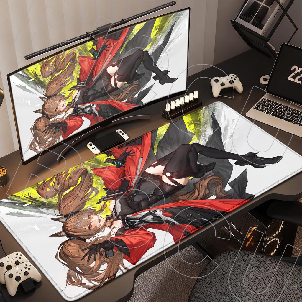 XXL HD Печать Arknights Endfield Gilberta Игровой Коврик для Мыши Ковер Нескользящая Резина Игровой Компьютерный Коврик Настольный коврик Офис Большой ковер