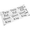 Bed Sheet Organizer and Storage Size Label Bands | Bed Sheets Set Organizers for Linen Closet Organization - Elastic Bedding Band Labels Sheet
