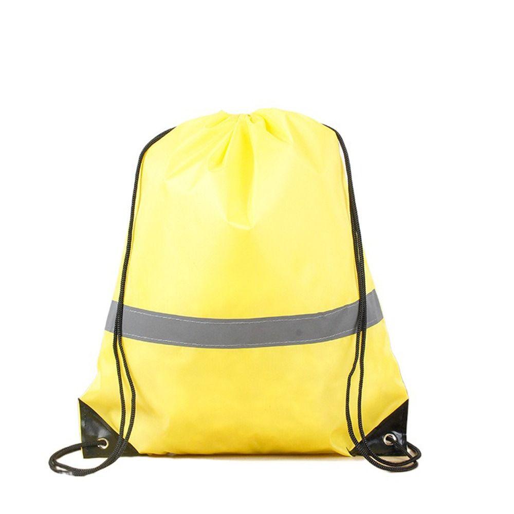 Waterproof Drawstring Gym Backpack 210D Polyester Fitness Handbag Outdoor