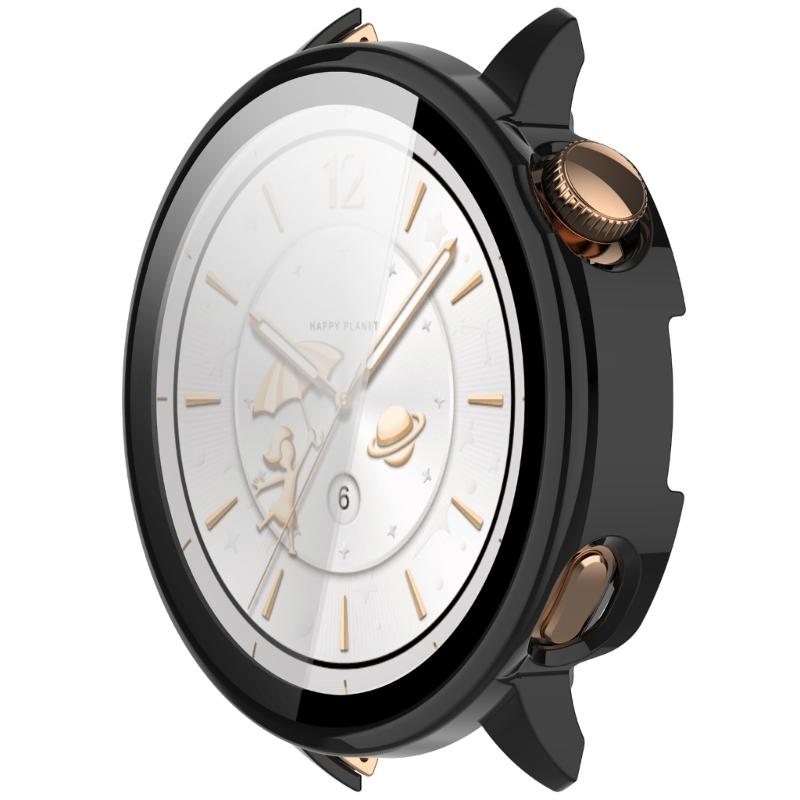 Upgrades PC Glass Mixed  Protective Cover with Full edges  Defense & Precise Button cutout Suitable for Watch X2 Mini