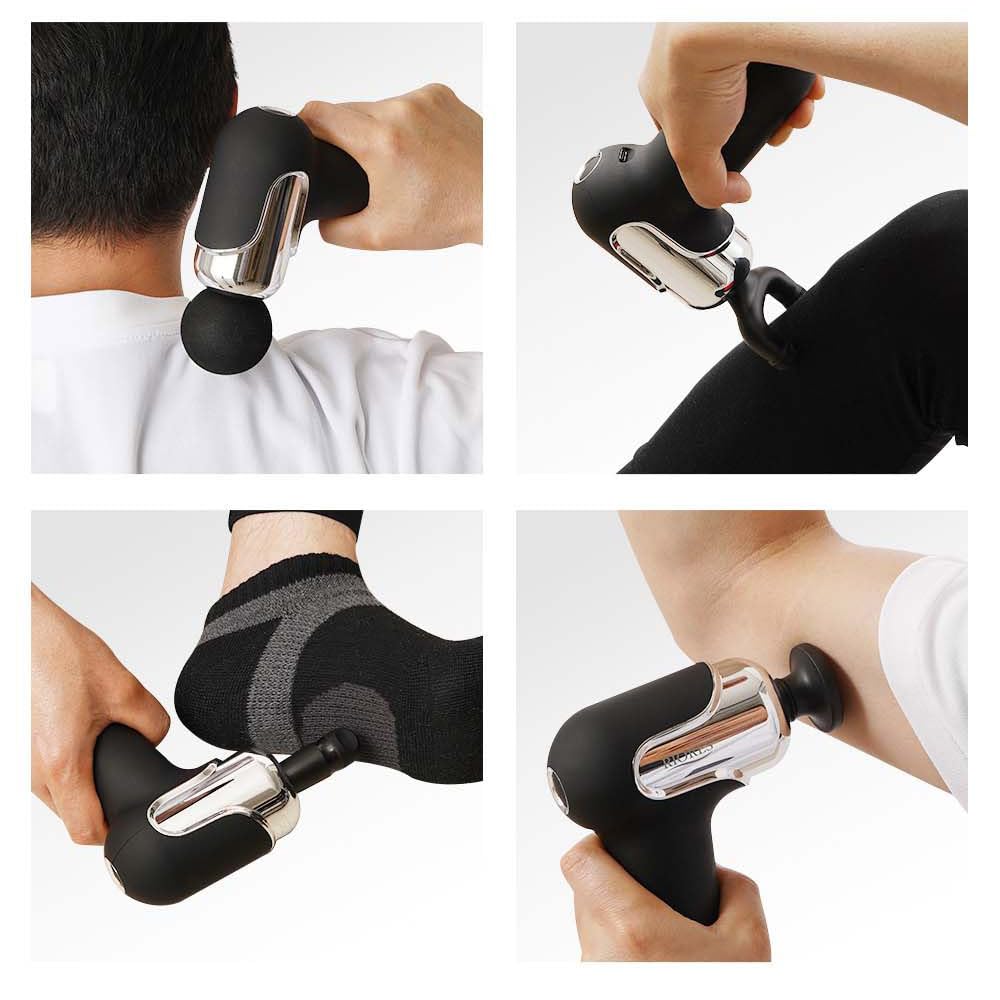 RIORES Tiny Whole Body Care Ultra Lightweight Small Compact Powerful Vibration Rechargeable Portable White Dr.SHOT