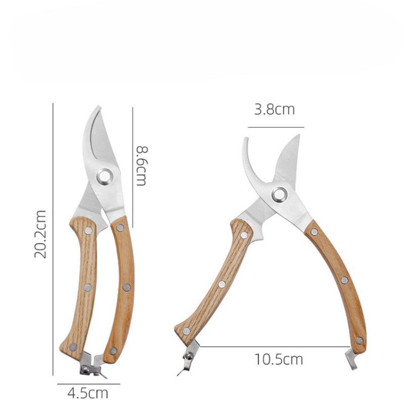 Ручка под дерево Садовые ножницы Ножницы для сбора цветов Ножницы для сбора веток Ножницы для фруктов Многофункциональные изогнутые ножницы Садовые инструменты