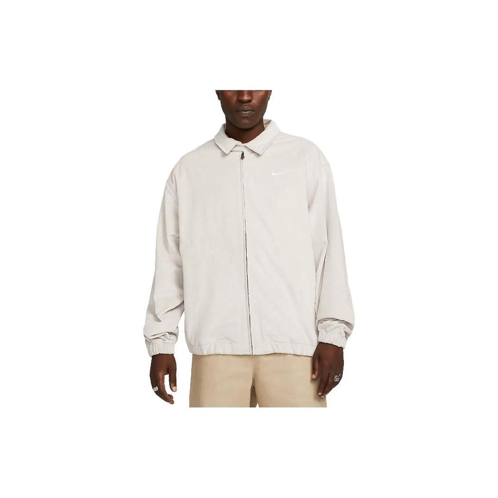 Nike Вельветовая куртка Life Harrington Бежевая мужская уличная одежда DX9070-012