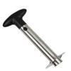 Stainless Steel Fruit Cutter - Adjustable Blade for Pineapple, Watermelon, Mango. Ergonomic & Durable for Home & Restaurant.