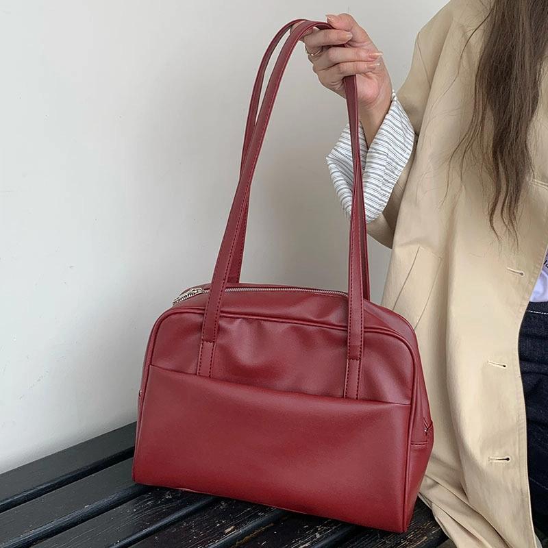 Женская сумка на одно плечо большой вместимости в корейском стиле, универсальная винтажная сумка под мышкой, новинка осени 2025, сумка-тоут