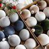 15 Pcs Velvet Christmas Balls Shatterproof Flocked Xmas Tree Hanging Ball Ornaments Festive Home Party Baubles for Christmas Wedding