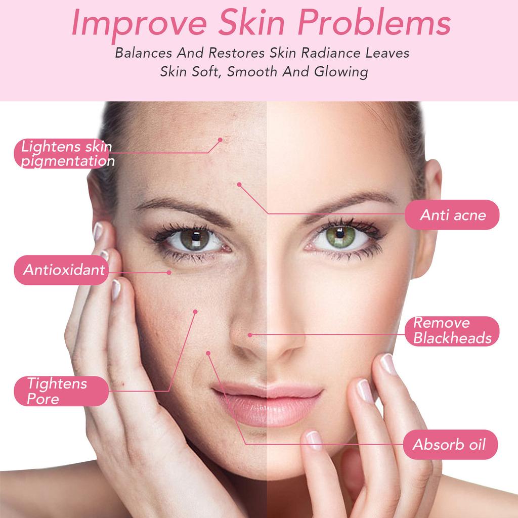 Маска с розовой грязью очищает поры, устраняет тусклость, осветляет кожу, очищает и удаляет черные точки 120 г