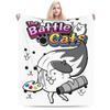 Игровой Мультяшный The Battle Cats Плед Бархатный Многофункциональный Супер Теплый Плед для Постельного Белья Дивана Плюшевое Тонкое Одеяло