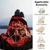 1pc Rammstein Band Home Decor Flannel Blanket: Perfect Gift for Bedroom, Living Room, Travel, Camping, Car, Beach, Office Nap, Ideal Sofa Throw, Outdo