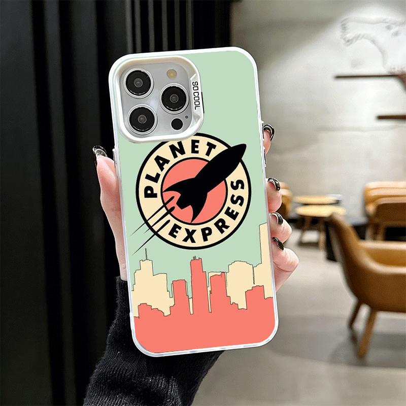 Futurama Planet Express Shockproof Phone Case for iPhone 17 Air 16 16E 15 Pro Max 14 Plus 13 Mini 12 Back Cover Anti Fall Fundas