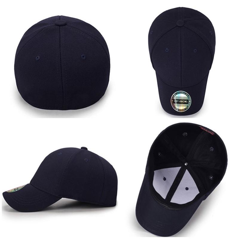 Кепка Бейсболка Мужская Snapback Кепки Мужские Прилегающая Закрытая Полная Кепка Женская Gorras Кость Мужская Кепка Тракер Casquette Уличная Черная