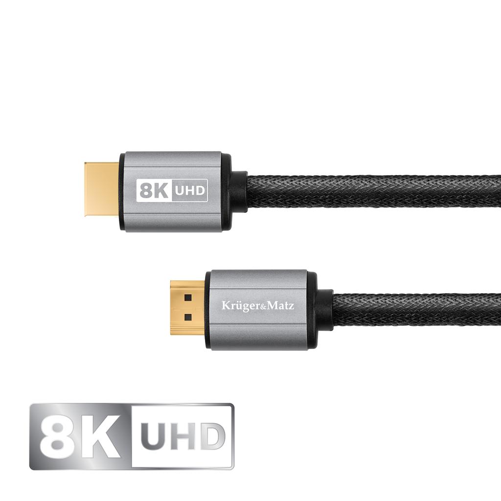 HDMI cable - HDMI 2.1 0.9M Uhd 8K 60Hz Krugermatz