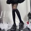 Strap Bow Stitching Stockings Japanese Thin Section White Stockings Women Fake Thigh Socks Female Jk Black Fake Pantyhose