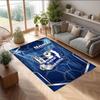 hertha bsc Printed Crystal Velvet Rug Non‑Slip Crystal Velvet Carpet For Sofa Bedroom Indoor Home Decoration