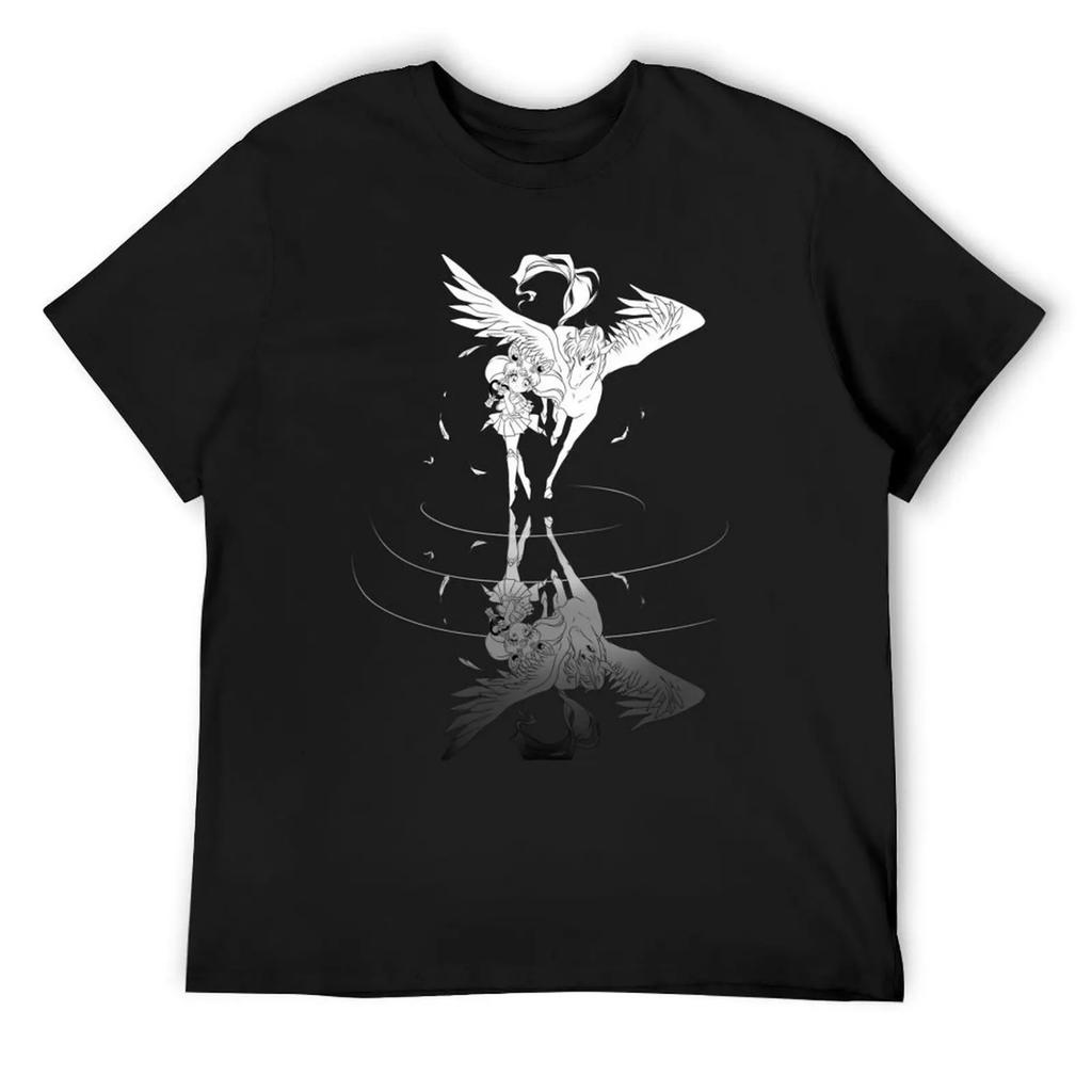 Футболка CHIBIMOON AND PEGASUS смешные костюмы мужская одежда базовая футболка футболки с принтом футболки мужчины