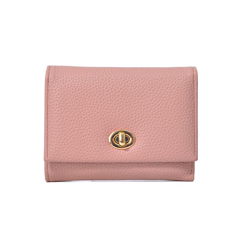 Women's Korean Trend Solid Color Foldable Short Wallet and Card Holder