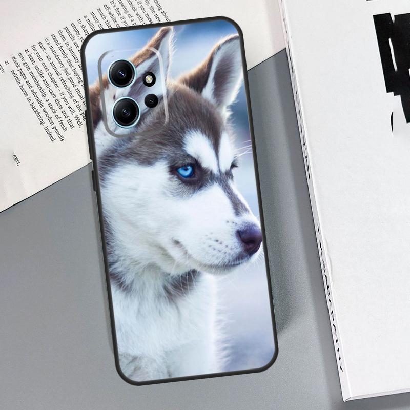 Чехол с рисунком щенка хаски для Xiaomi Redmi Note 14 Pro 10 11 12 13 15 Pro Чехол для Redmi 15 13C 12C 10C 14C 15C