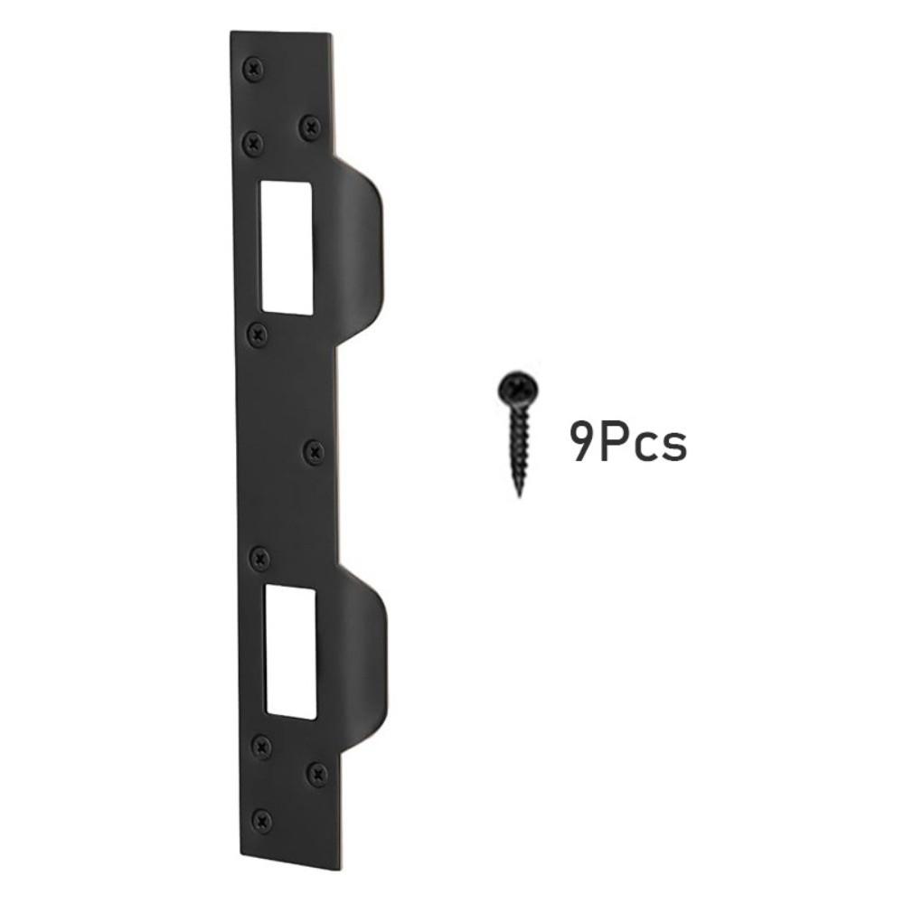 Metal Door Strike Plate Rustproof Security Front Door Security Devices Reinforcement Plate with 5-1/2 Inch Hole