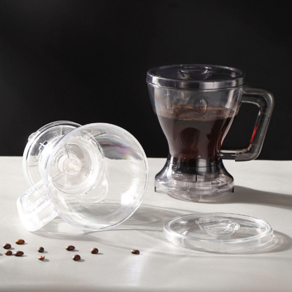 Filter Paper Free Pour Over Coffee Dripper PC Coffee Filter Cup Coffee Brewer Pot Living Rooom