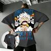 One Piece Футболка с Луффи Gear 5 Аниме Мужская Женская с Коротким Рукавом Летняя 2026 Одежда в Стиле Y2k С Графическим Принтом Уличная Повседневная