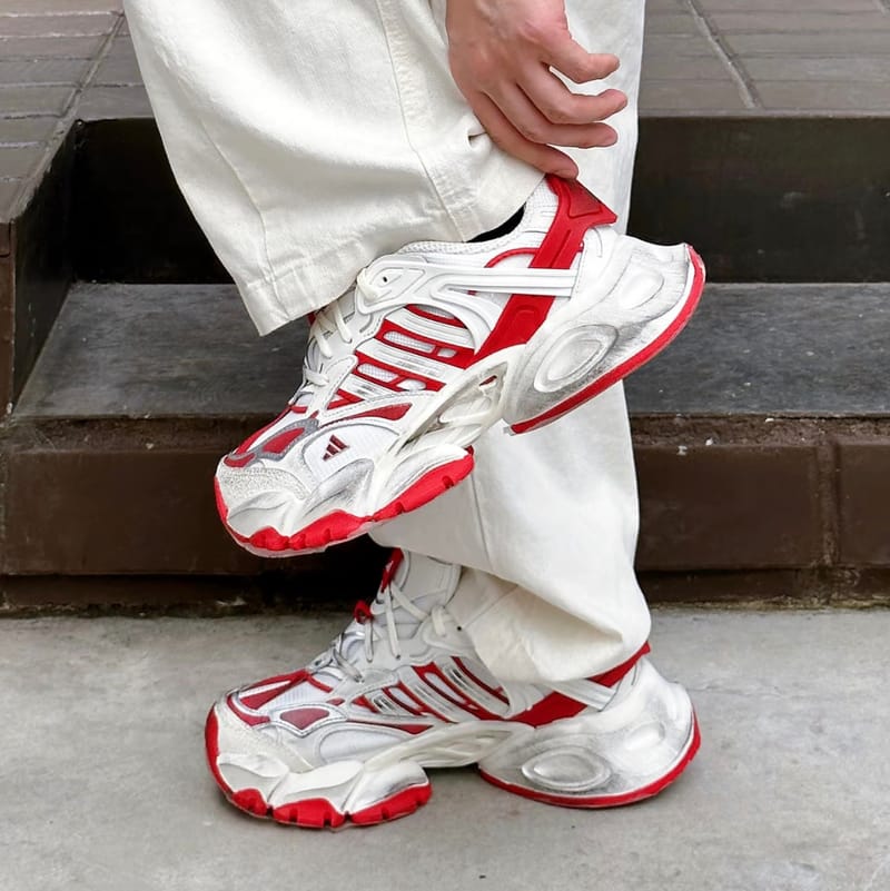 adidas Vento Xlg Deluxe Бело-красные кроссовки JS1590