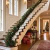 Christmas Wreath 1.8M or 2.7M – Pre-Decorated with Red Berries and Pinecones for Indoor Outdoor Holiday Decor