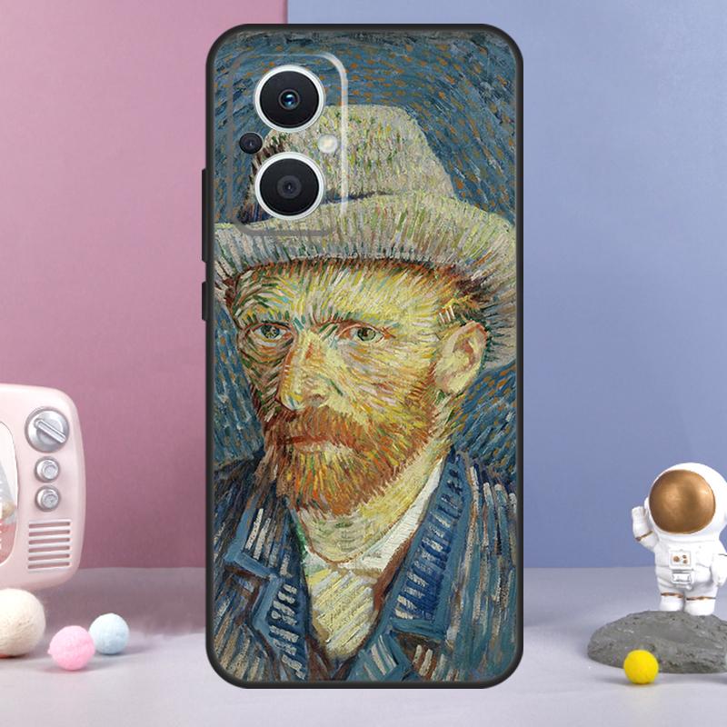 Картины Звездная ночь Ван Гог Чехол Для OPPO Reno 13 F 11F 12F 14F 10 11 12 14 Pro 7 8 Lite Чехол OPPO Find X6 X5 X8 X9 Pro