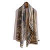 Imitation Cashmere Scarf Female Plant Retro Versatile Student Thickened Scarf Dual-Purpose Air Conditioner Shawl Outside