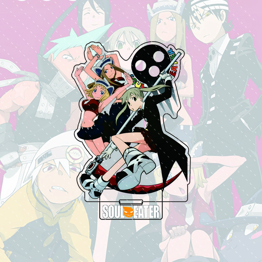 Аниме Soul Eater 15 см Акриловый персонаж Блэк Стар, Kid Стоящая модель С подставкой Настольное украшение Подарок