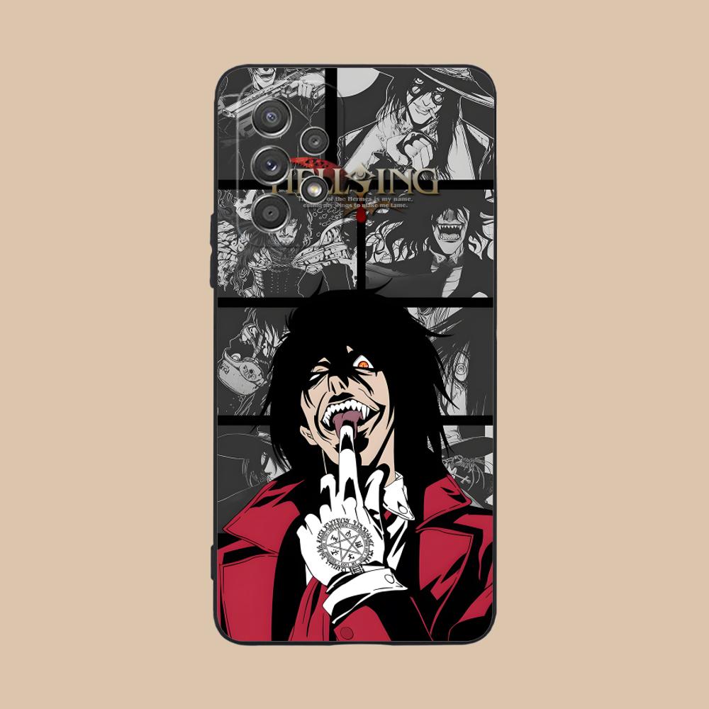 Чехол для мобильного телефона Alucard Hellsing для Samsung Galaxy M55 54 42 35 34 33 32 23 22 15 14 13 12 F55 5G Цветная печать Мобильные телефоны