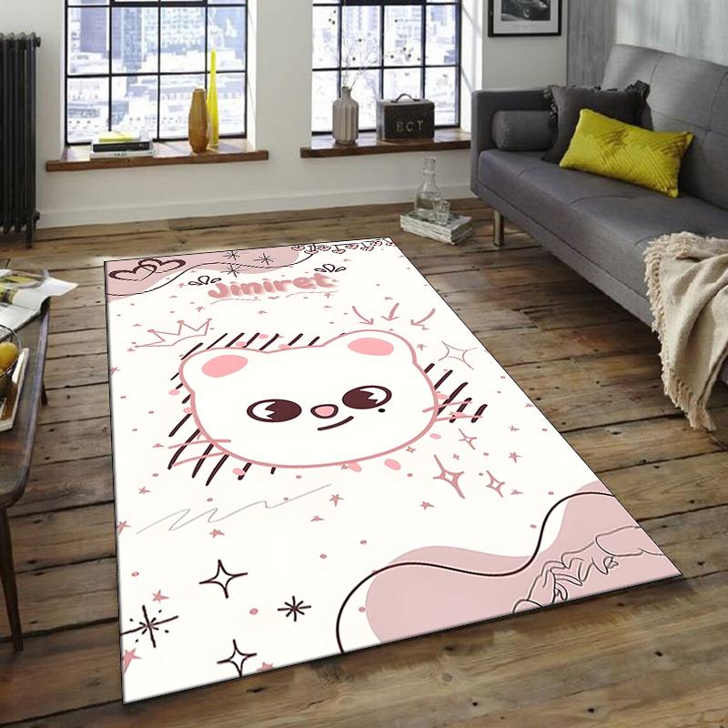 1pc Kpop Team8 Design Area Rug - Non-Slip, Soft & Cozy Floor Mat for Living Room, Bedroom, Office - Indoor/Outdoor Decorative Carpet